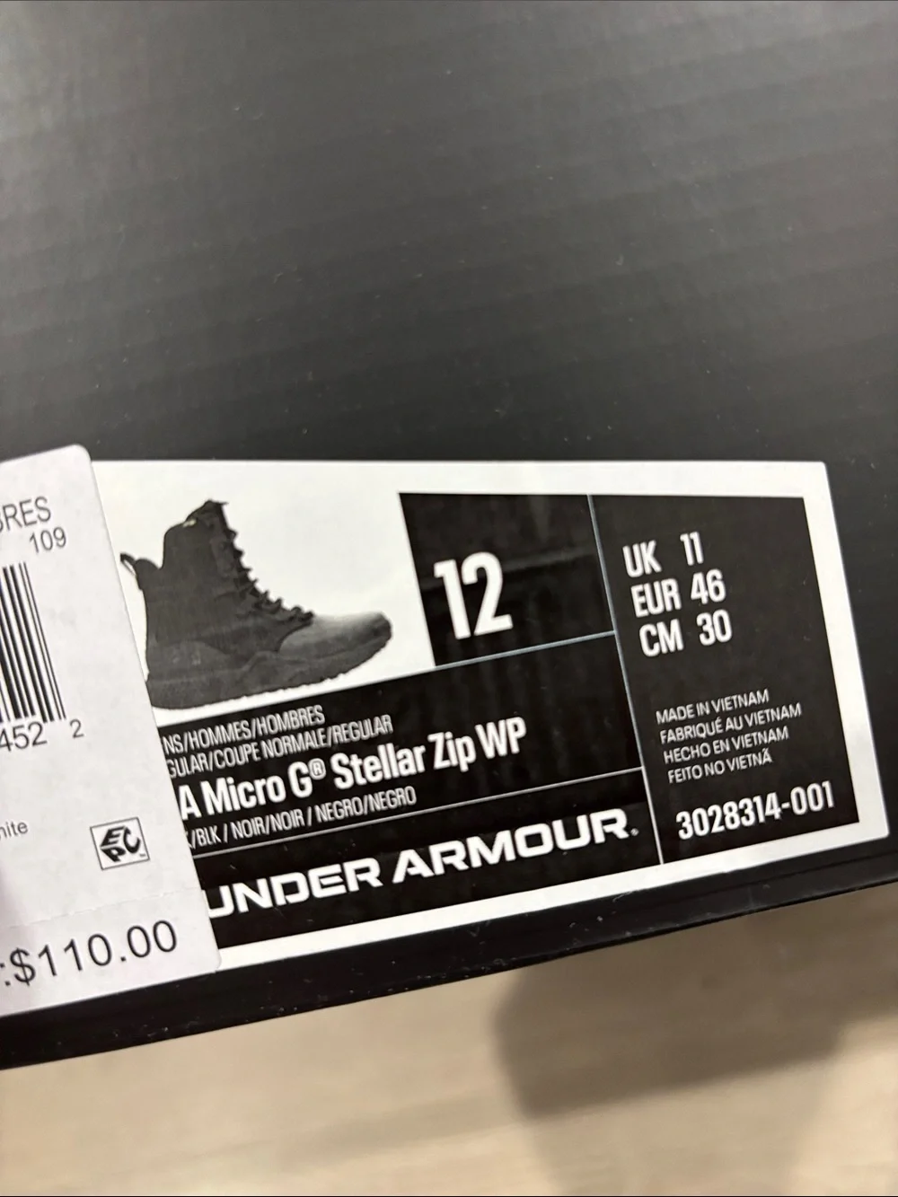 Under Armour Micro G Stellar Zip WP